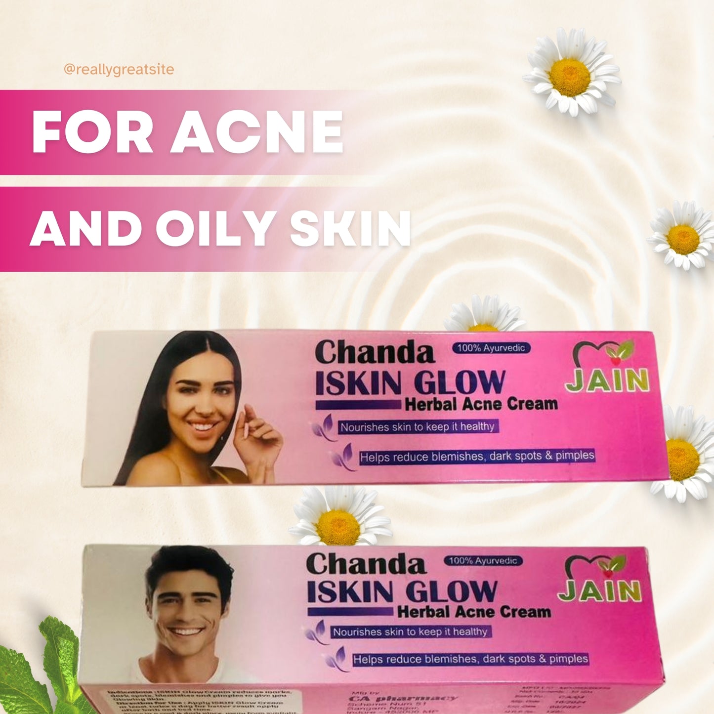 Chanda Skin Glow Cream for Dull Skin, Dark Spots & Uneven Tone – Herbal Radiance Booster – 25g