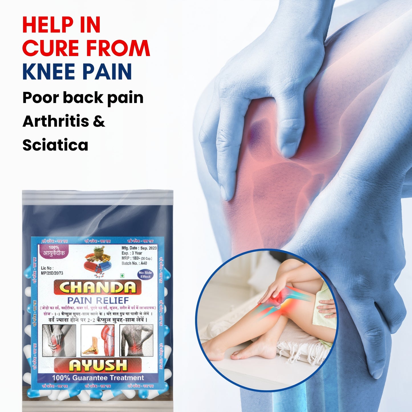 Chanda Pain Relief Capsules – Ayurvedic Herbal Support for Muscle, Joint & Headache Comfort