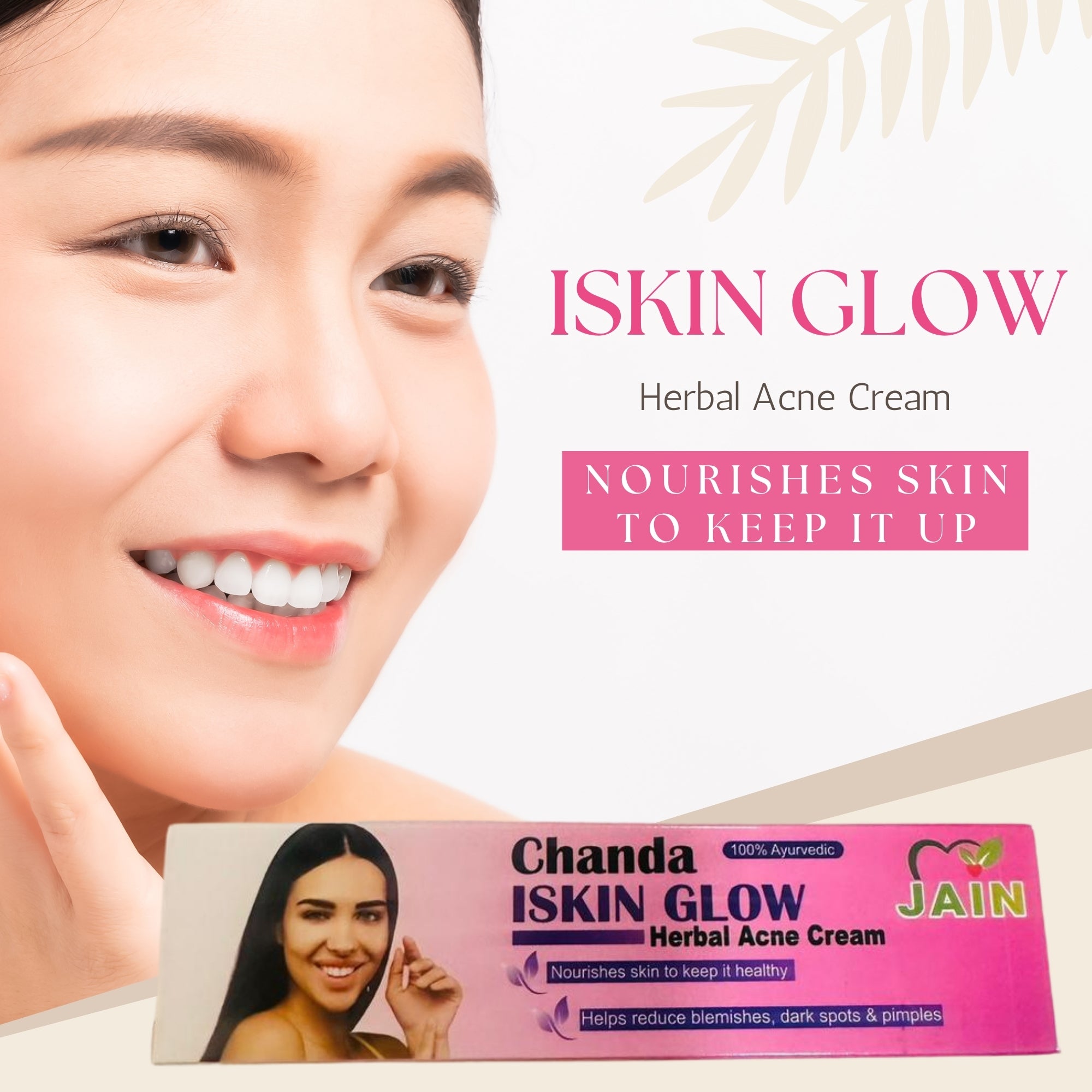 Chanda Skin Glow Cream for Dull Skin, Dark Spots & Uneven Tone – Herbal Radiance Booster – 25g