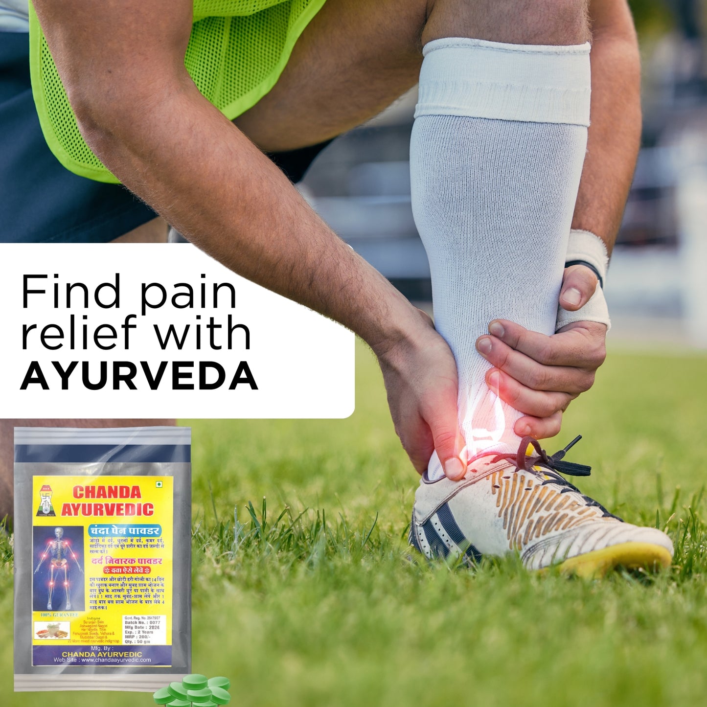 Chanda Pain Relief Powder – Ayurvedic Muscle & Joint Care