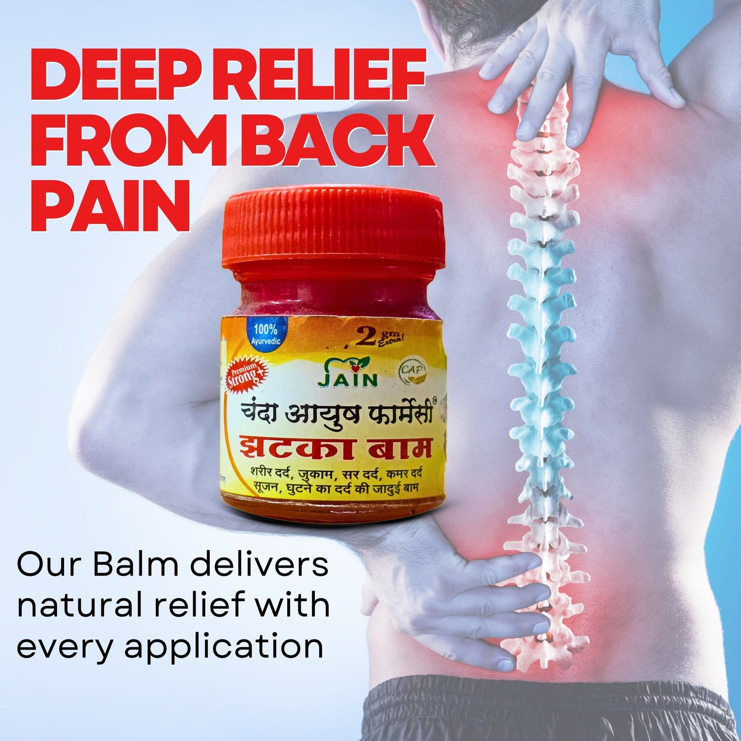 Chand Jhatka Herbal Pain Relief Balm – Instant Relief for Headache, Cold & Body Pain