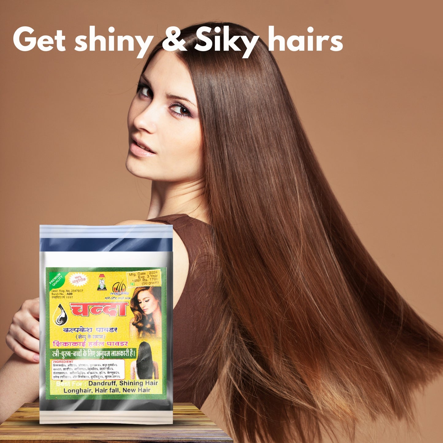Chanda Kalpsh Natural Anti-Dandruff Hair Pack – Strengthen Roots & Reduce Flakes