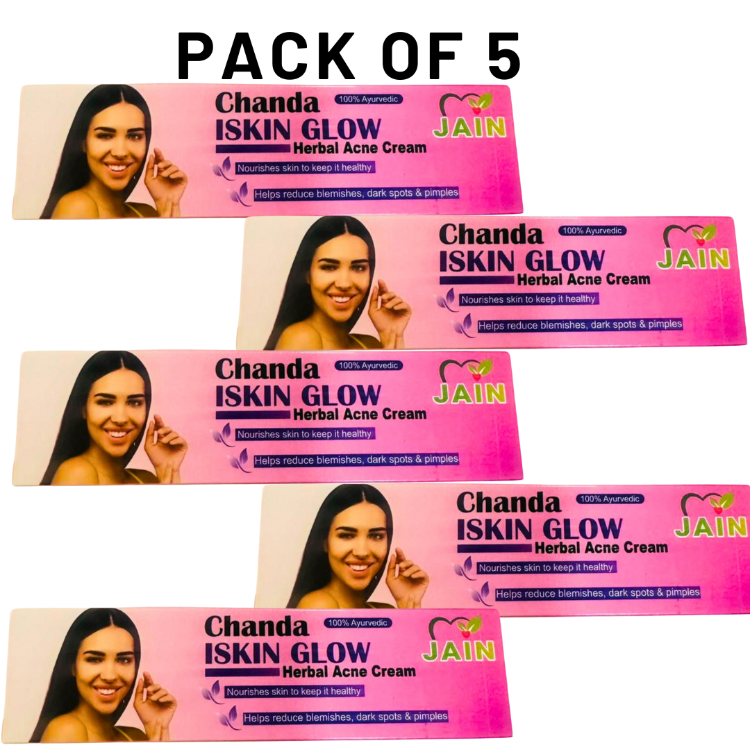 Chanda Skin Glow Cream for Dull Skin, Dark Spots & Uneven Tone – Herbal Radiance Booster – 25g