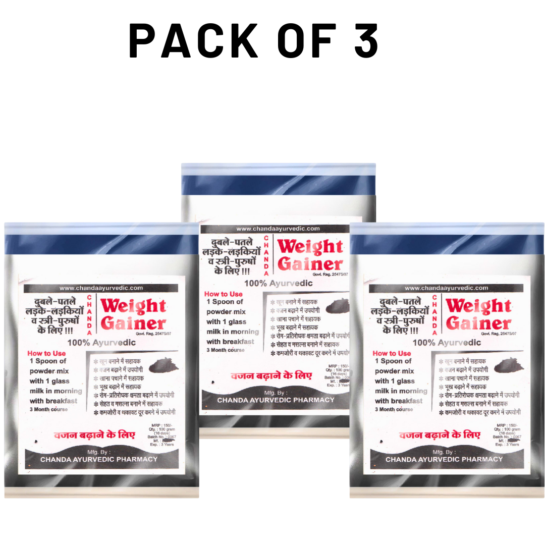 Chanda Weight Gainer Powder for Skinny Body – Increases Weight, Appetite & Energy Naturally – 100g