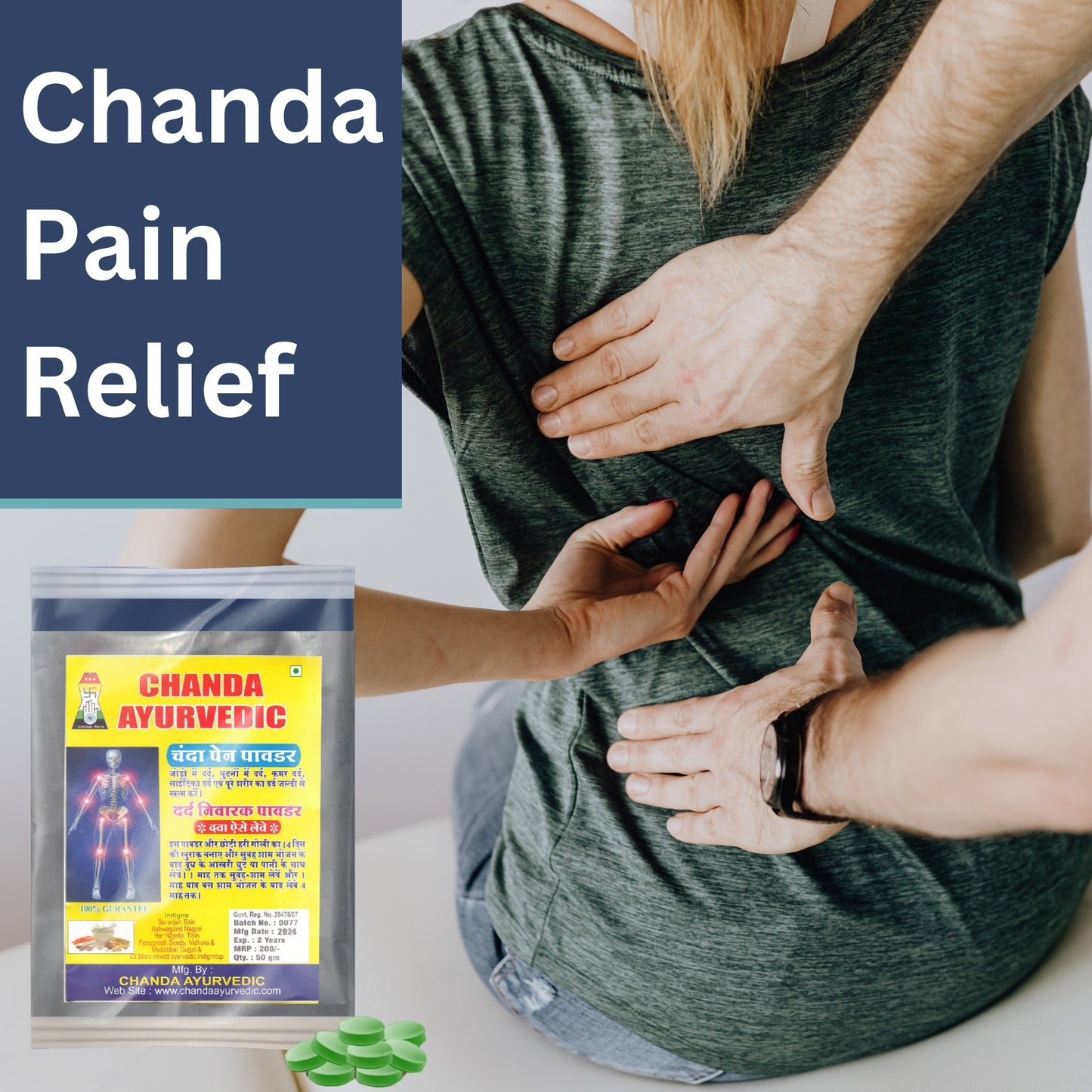 Chanda Pain Relief Powder – Ayurvedic Muscle & Joint Care