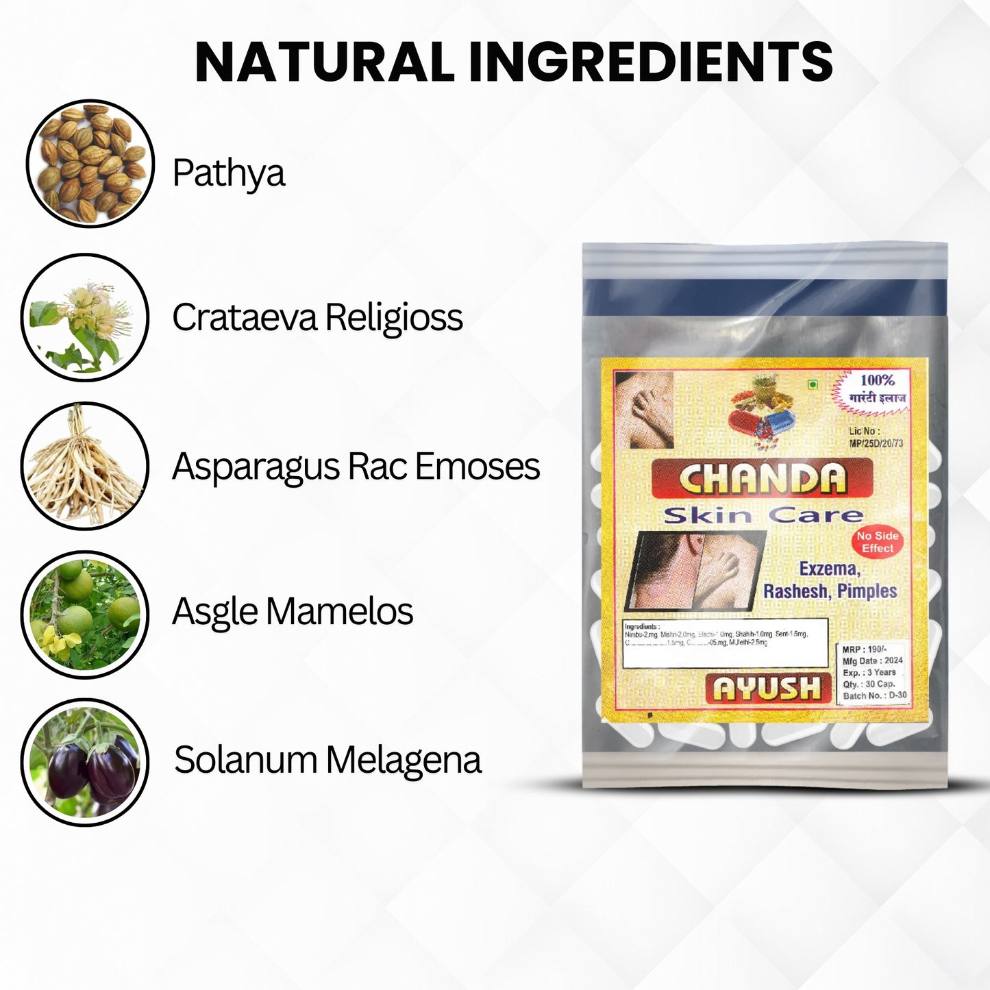 Chanda Skin Care Capsules – Ayurvedic Herbal Support for Healthy &amp; Glowing Skin